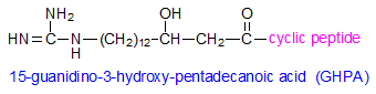15-guanidino-3-hydroxypentadecanoic acid from fusaricidins