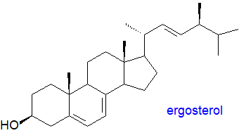 Formula of ergosterol
