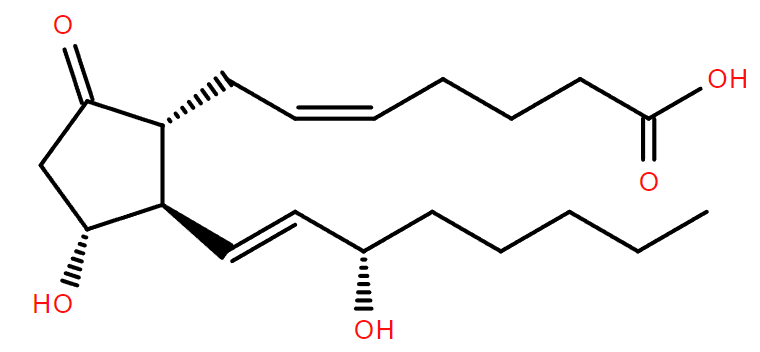 Prostaglandin E2 structure