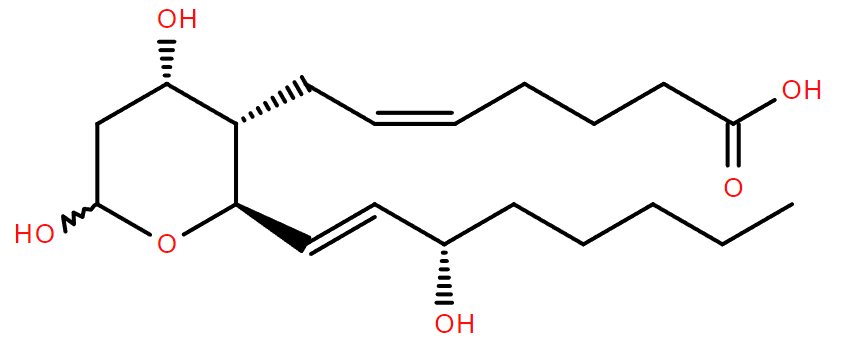 Thromboxane B2 structure