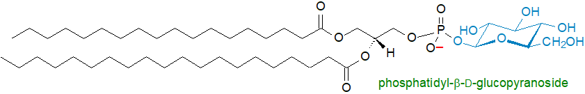 Formula of phosphatidylglucoside