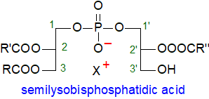 Formula of 'semilysobisphosphatidic acid'