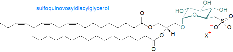 Formula of sulfoquinovosyldiacylglycerol