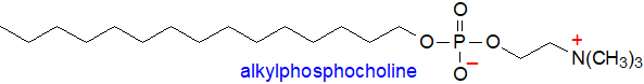 Formula of an alkylphosphocholine