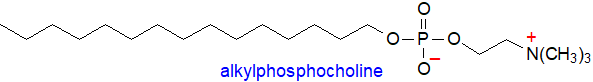 Formula of an alkylphosphocholine