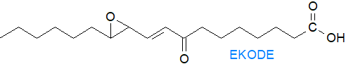 An epoxyketooctadecenoic acid isomer (EKODE)