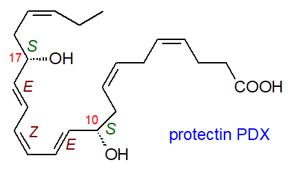 Formula of protectin PDX
