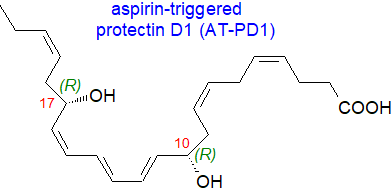 Structure of aspirin-triggered protectin D1