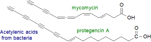 Formula of mycomycin and protegencin A