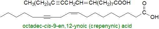 Formula of crepenynic acid