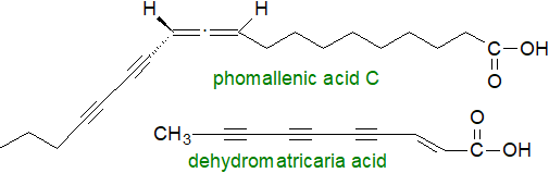 Dehydromatricaria acid and a phomoallenic acid