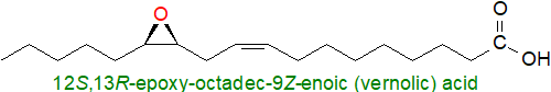 Structure of vernolic acid