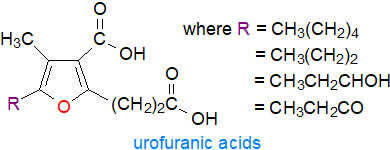 Structure of urofuranic acids