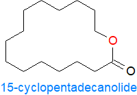 Formula of cyclopentadecanolide