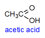 Formula of acetic acid