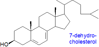 Formula of 7-dehydrocholesterol