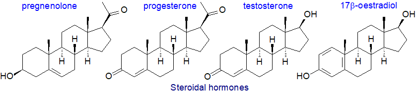 Examples of steroidal hormones