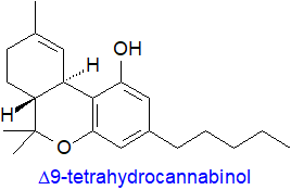 Formula of Delta9-tetrahydrocannabinol