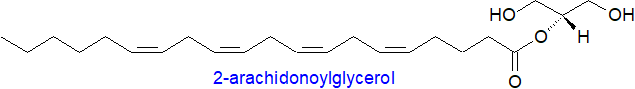 Structure of 2-arachidonoylglycerol