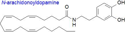 Formula of N-arachidonoyldopamine