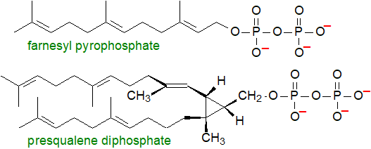 Farnesyl pyrophosphate and presqualene diphosphate