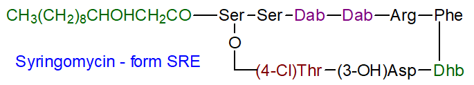 Formula of syringomycin