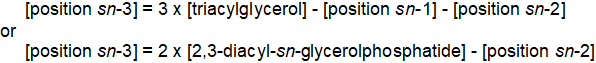 Determination of position sn-3 in stereospecific analysis procedure