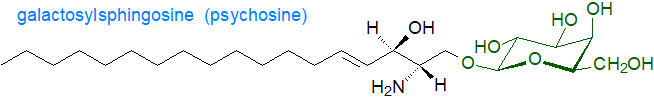 Structure of galactosylsphingosine