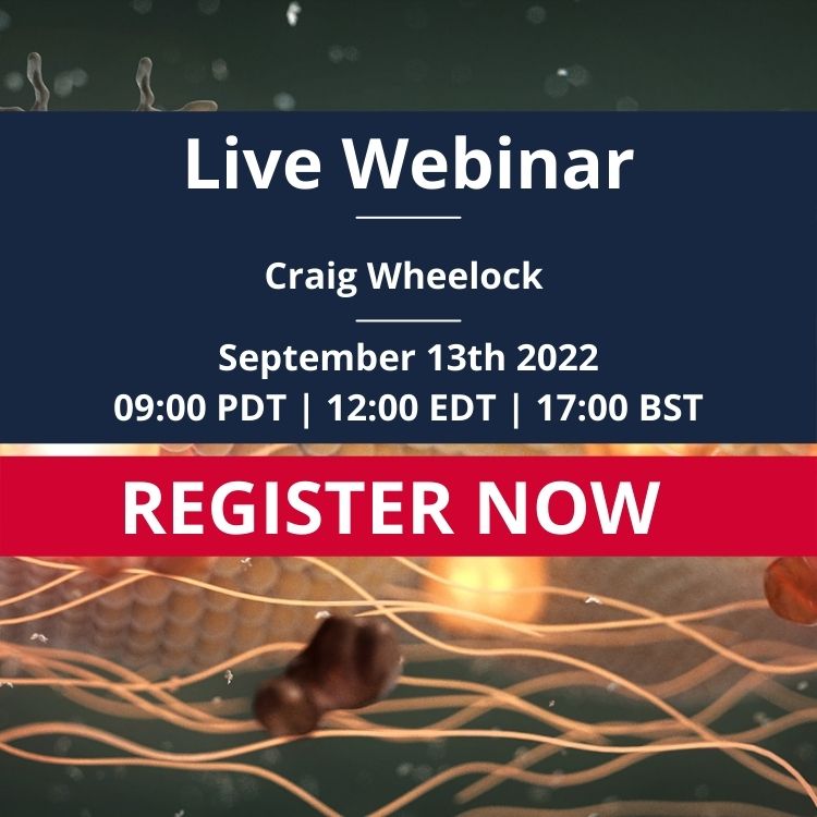 Advert: Craig Wheelock live webinar