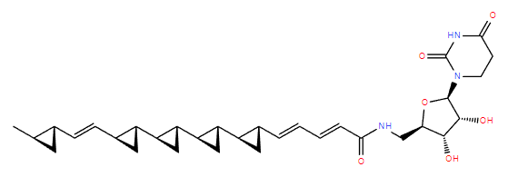 Structural drawing of Jawsamycin