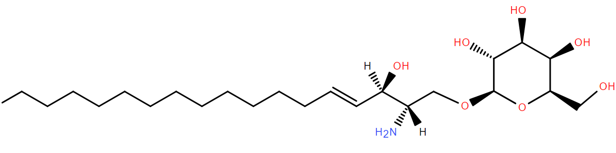 Structural drawing of Psychosine