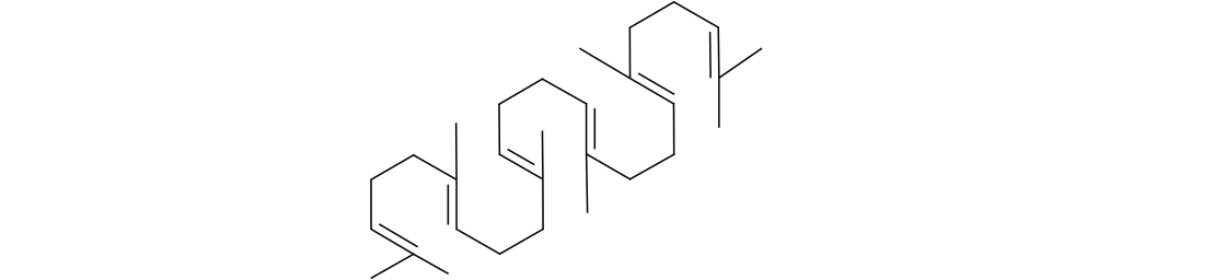 Structural drawing of Squalene