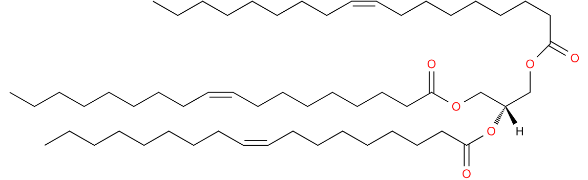 Structural drawing of Triolein