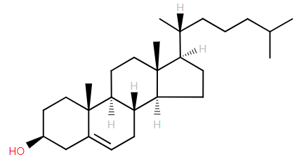 Structural drawing of Cholesterol