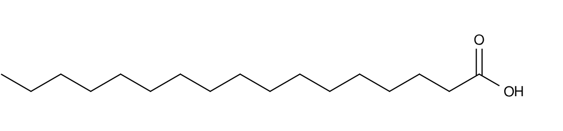 Structural drawing of Margaric acid